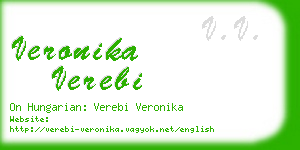 veronika verebi business card